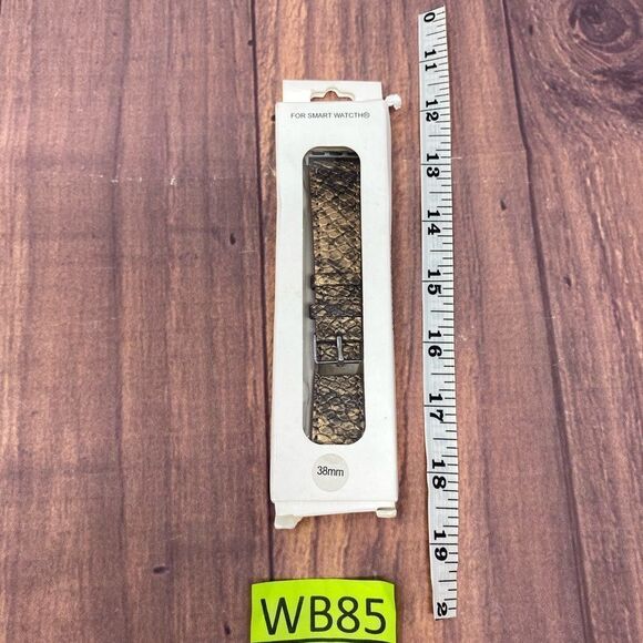 MACY’S BROWN SNAKE SKIN APPLE WATCH BAND 38mm WB85 - Picture 4 of 4